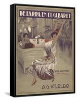 De Farra En El Cabaret Tango Sheet Music Cover-null-Framed Stretched Canvas