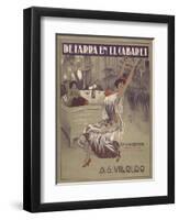De Farra En El Cabaret Tango Sheet Music Cover-null-Framed Giclee Print
