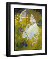 De Feure La Femme a L'iris-Vintage Lavoie-Framed Giclee Print