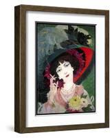 De Feure Smoker Portrait I-Vintage Lavoie-Framed Giclee Print