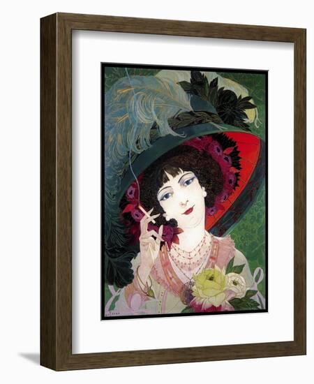 De Feure Smoker Portrait I-Vintage Lavoie-Framed Giclee Print