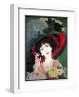 De Feure Smoker Portrait I-Vintage Lavoie-Framed Giclee Print