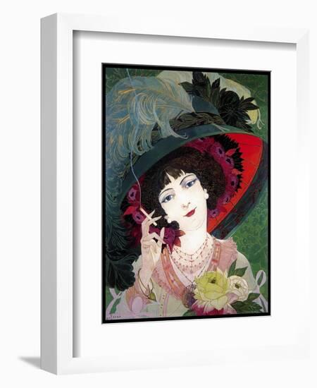 De Feure Smoker Portrait I-Vintage Lavoie-Framed Giclee Print