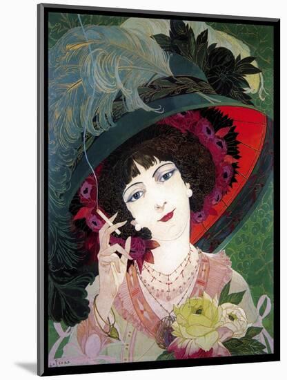 De Feure Smoker Portrait I-Vintage Lavoie-Mounted Giclee Print