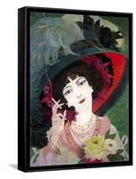 De Feure Smoker Portrait I-Vintage Lavoie-Framed Stretched Canvas