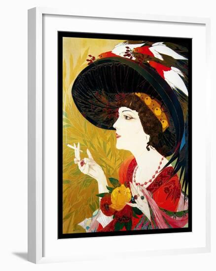 De Feure Smoking Woman IV-Vintage Lavoie-Framed Giclee Print