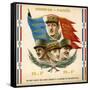 De Gaulle, Leclerc, Catroux and Koenig, Free French Military Commanders-null-Framed Stretched Canvas