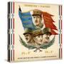 De Gaulle, Leclerc, Catroux and Koenig, Free French Military Commanders-null-Stretched Canvas