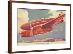 De Havilland Comet, British Racing Aircraft-null-Framed Giclee Print