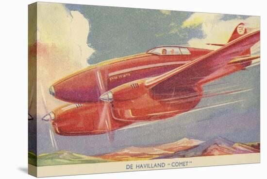 De Havilland Comet, British Racing Aircraft-null-Stretched Canvas