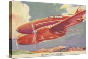 De Havilland Comet, British Racing Aircraft-null-Stretched Canvas