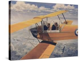 De Havilland Dh.82 Tiger Moth Basic Trainer Biplane from the 1930'S-null-Stretched Canvas