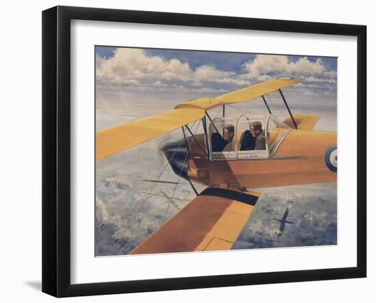 De Havilland Dh.82 Tiger Moth Basic Trainer Biplane from the 1930'S-null-Framed Art Print