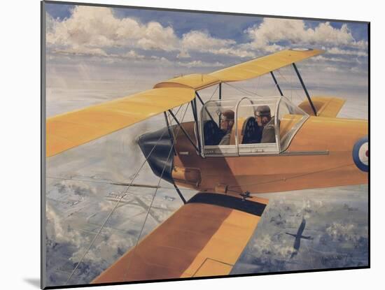 De Havilland Dh.82 Tiger Moth Basic Trainer Biplane from the 1930'S-null-Mounted Art Print