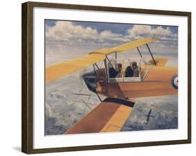 De Havilland Dh.82 Tiger Moth Basic Trainer Biplane from the 1930'S-null-Framed Art Print