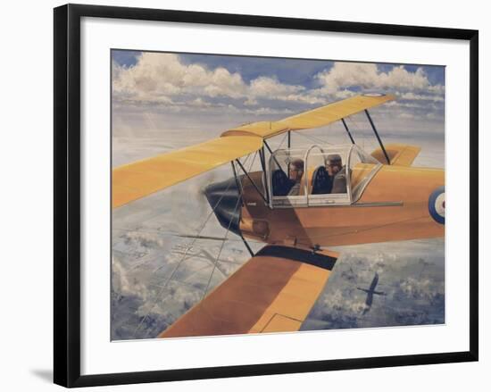 De Havilland Dh.82 Tiger Moth Basic Trainer Biplane from the 1930'S-null-Framed Art Print