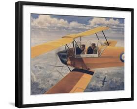 De Havilland Dh.82 Tiger Moth Basic Trainer Biplane from the 1930'S-null-Framed Art Print