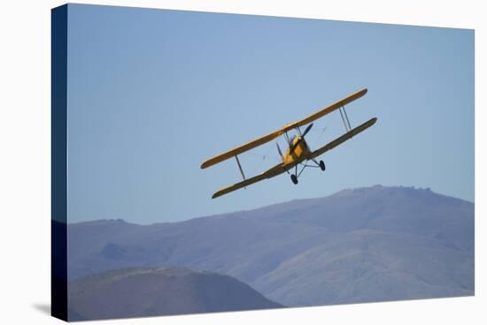 De Havilland Dh 82A Tiger Moth Biplane, Warbirds over Wanaka, Airshow, New Zealand-David Wall-Stretched Canvas