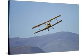 De Havilland Dh 82A Tiger Moth Biplane, Warbirds over Wanaka, Airshow, New Zealand-David Wall-Stretched Canvas