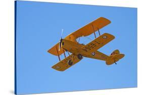 De Havilland Dh 82A Tiger Moth Biplane, Warbirds over Wanaka, Airshow, New Zealand-David Wall-Stretched Canvas