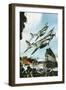 De Havilland Mosquito-Wilf Hardy-Framed Giclee Print