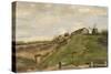 De heuvel van Montmartre met steengroeve / The hill of Montmartre with stone quarry. Date/Period...-VINCENT VAN GOGH-Stretched Canvas