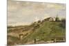 De heuvel van Montmartre met steengroeve / The hill of Montmartre with stone quarry. Date/Period...-VINCENT VAN GOGH-Mounted Poster