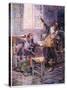 De La Tour Refuses to Yield His Allegiance 1630, C.1920-Henry Sandham-Stretched Canvas