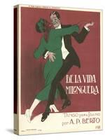 De La Vida Milonguera Tango Sheet Music Cover-null-Stretched Canvas