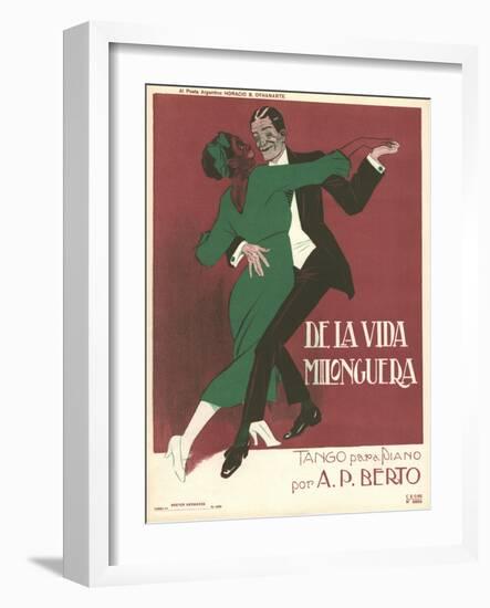 De La Vida Milonguera Tango Sheet Music Cover-null-Framed Giclee Print