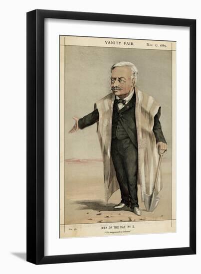 De Lesseps Vanity Fair-null-Framed Art Print