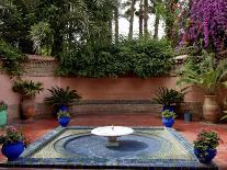 Fountain in the Majorelle Garden, Restored by the Couturier Yves Saint-Laurent, Marrakesh, Morocco-De Mann Jean-Pierre-Photographic Print