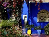 Fountain in the Majorelle Garden, Restored by the Couturier Yves Saint-Laurent, Marrakesh, Morocco-De Mann Jean-Pierre-Photographic Print