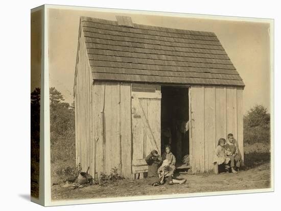 De Marco Family Shack for Cranberry Pickers at Forsythe's Bog-Lewis Wickes Hine-Stretched Canvas