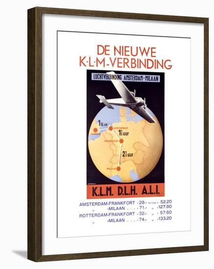 De Nieuwe, K.L.M. Verbinding-Unknown Unknown-Framed Giclee Print