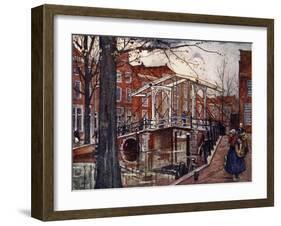 De Oude Rijn, Leiden, 1904-Nico Jungman-Framed Giclee Print