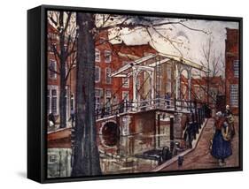 De Oude Rijn, Leiden, 1904-Nico Jungman-Framed Stretched Canvas