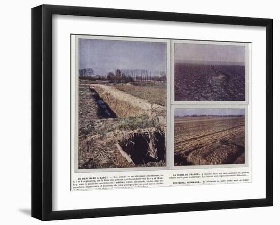 De Penchard a Barcy, La Terre De France, Fraternel Hommage-Jules Gervais-Courtellemont-Framed Premium Photographic Print