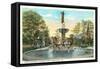 De Pew Fountain, University Park, Indianapolis-null-Framed Stretched Canvas