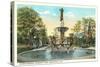 De Pew Fountain, University Park, Indianapolis-null-Stretched Canvas