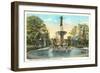 De Pew Fountain, University Park, Indianapolis-null-Framed Art Print