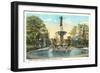 De Pew Fountain, University Park, Indianapolis-null-Framed Art Print