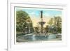 De Pew Fountain, University Park, Indianapolis-null-Framed Art Print