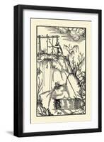 De Re Metallica Plate 4: The Surveyor-null-Framed Art Print