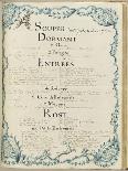 " Voyages du roi au château de Choisy " en 1752 : souper du mercredi  20 septembre 1752-de Sainte Marie Brain-Framed Stretched Canvas