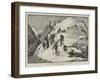 De Saussure Descending from the Col Du Geant-null-Framed Giclee Print