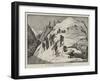 De Saussure Descending from the Col Du Geant-null-Framed Giclee Print