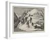 De Saussure Descending from the Col Du Geant-null-Framed Giclee Print