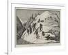 De Saussure Descending from the Col Du Geant-null-Framed Giclee Print