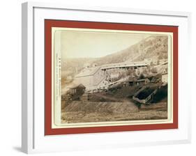 De Smet Gold Stamp Mill, Central City, Dakota-John C. H. Grabill-Framed Giclee Print